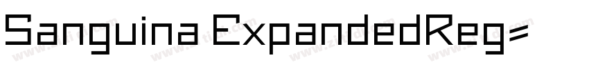 Sanguina ExpandedReg字体转换